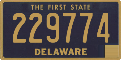 DE license plate 229774