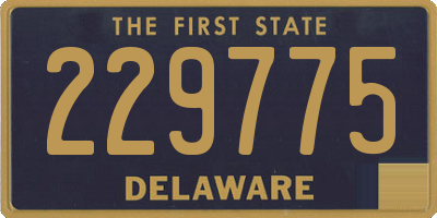 DE license plate 229775