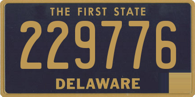 DE license plate 229776