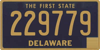 DE license plate 229779