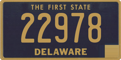 DE license plate 22978