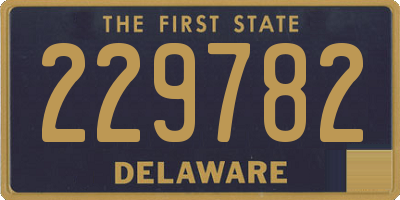 DE license plate 229782