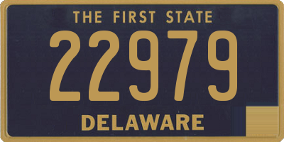 DE license plate 22979