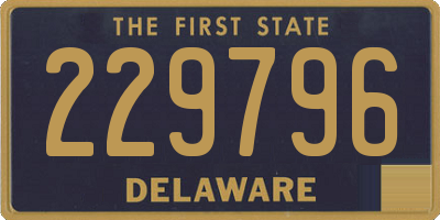 DE license plate 229796