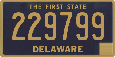 DE license plate 229799