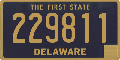 DE license plate 229811