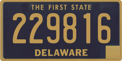 DE license plate 229816