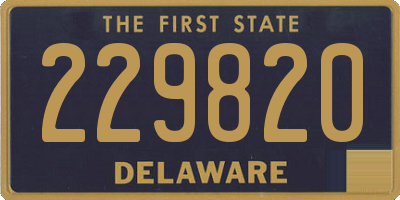 DE license plate 229820