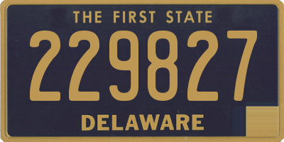 DE license plate 229827