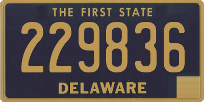 DE license plate 229836