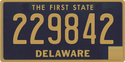 DE license plate 229842