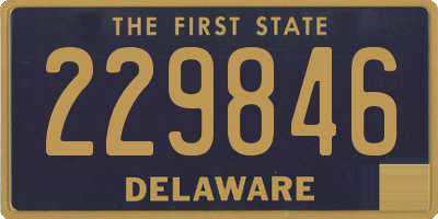 DE license plate 229846