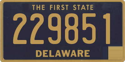 DE license plate 229851