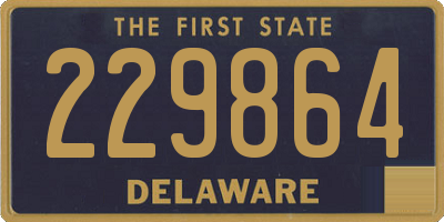 DE license plate 229864