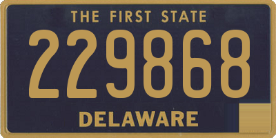 DE license plate 229868