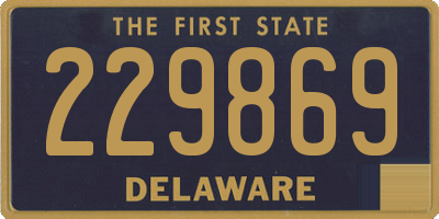 DE license plate 229869