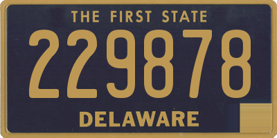DE license plate 229878