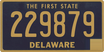 DE license plate 229879