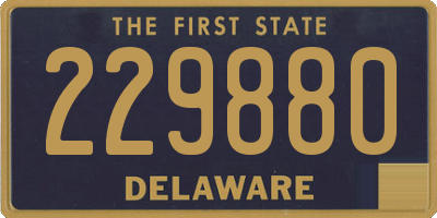 DE license plate 229880