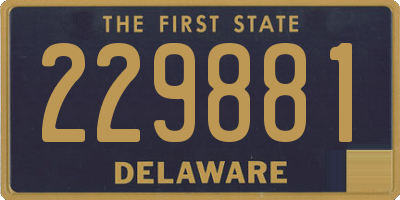 DE license plate 229881