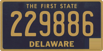 DE license plate 229886