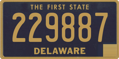 DE license plate 229887