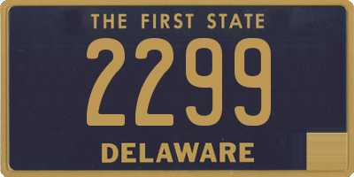DE license plate 2299