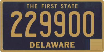 DE license plate 229900