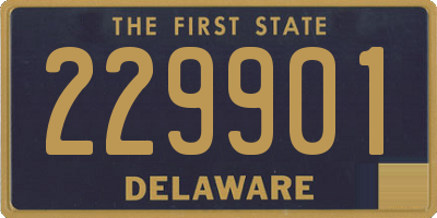 DE license plate 229901