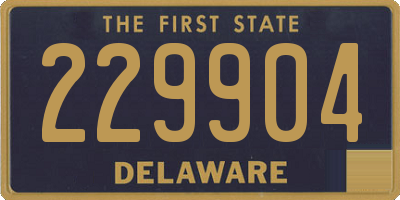 DE license plate 229904