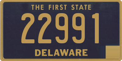 DE license plate 22991