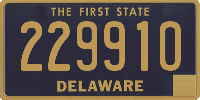 DE license plate 229910