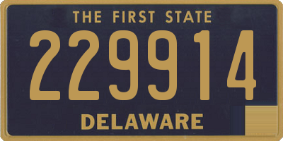 DE license plate 229914