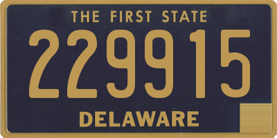 DE license plate 229915