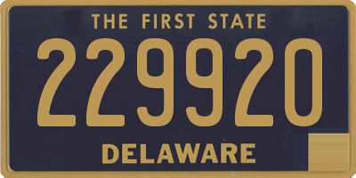 DE license plate 229920