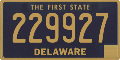 DE license plate 229927