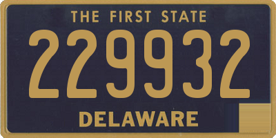 DE license plate 229932