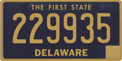 DE license plate 229935