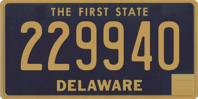 DE license plate 229940