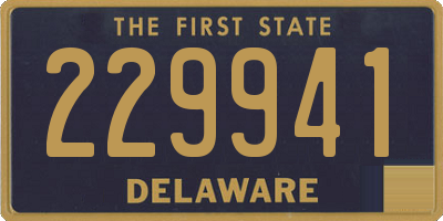 DE license plate 229941