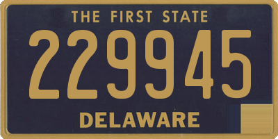 DE license plate 229945