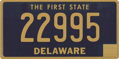 DE license plate 22995