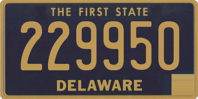 DE license plate 229950