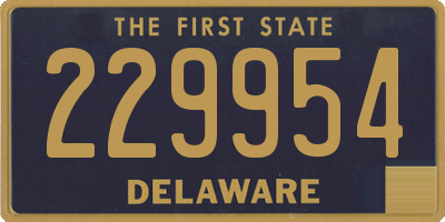 DE license plate 229954