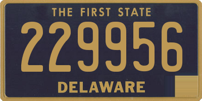 DE license plate 229956