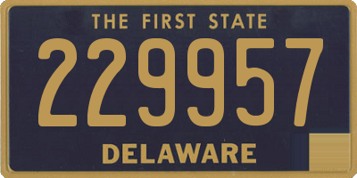 DE license plate 229957