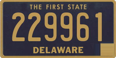 DE license plate 229961