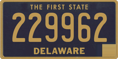 DE license plate 229962