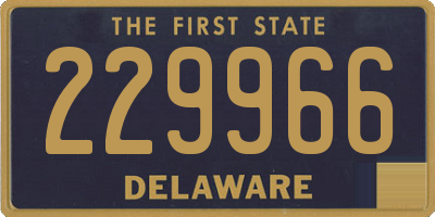 DE license plate 229966