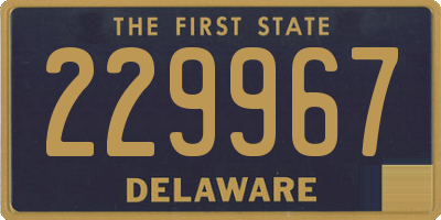 DE license plate 229967